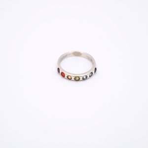 Stříbrný prstýnek - Čakrový